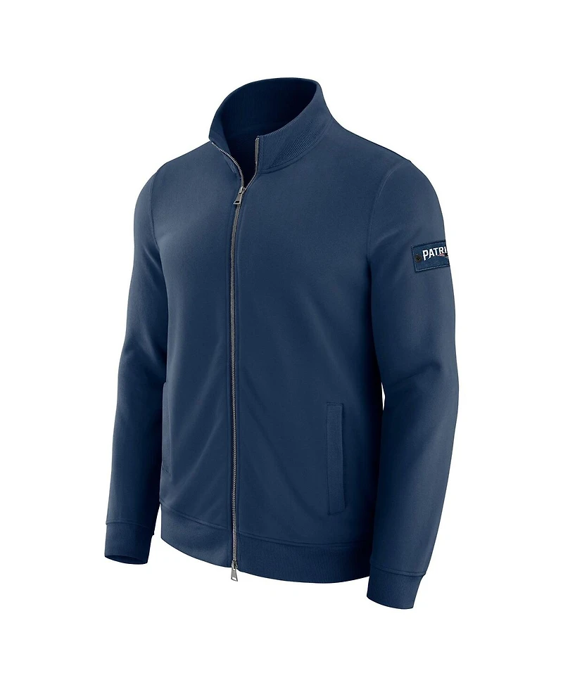 J. Palmer Men's Navy New England Patriots QB1 Full-Zip Sweatshirt