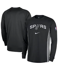 Nike Men's Black San Antonio Spurs 2025/26 Authentic Pre-Game Legend Dri-fit Long Sleeve Shooting Shirt