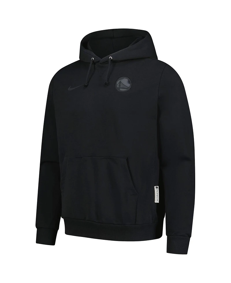 Nike Men's Black Golden State Warriors Authentic Travel Standard Issue Dri-Fit Hoodie