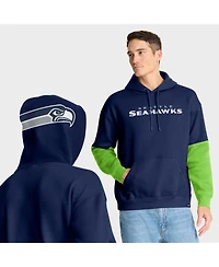 Fanatics Men's College Navy Seattle Seahawks Helmet Pullover Hoodie