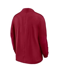 Jordan Men's Crimson Oklahoma Sooners Sideline Dri-fit Half-Zip Pullover Hoodie