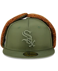 New Era x Alpha Industries Men's Olive Chicago White Sox Dog Ear 59FIFTY Fitted Hat