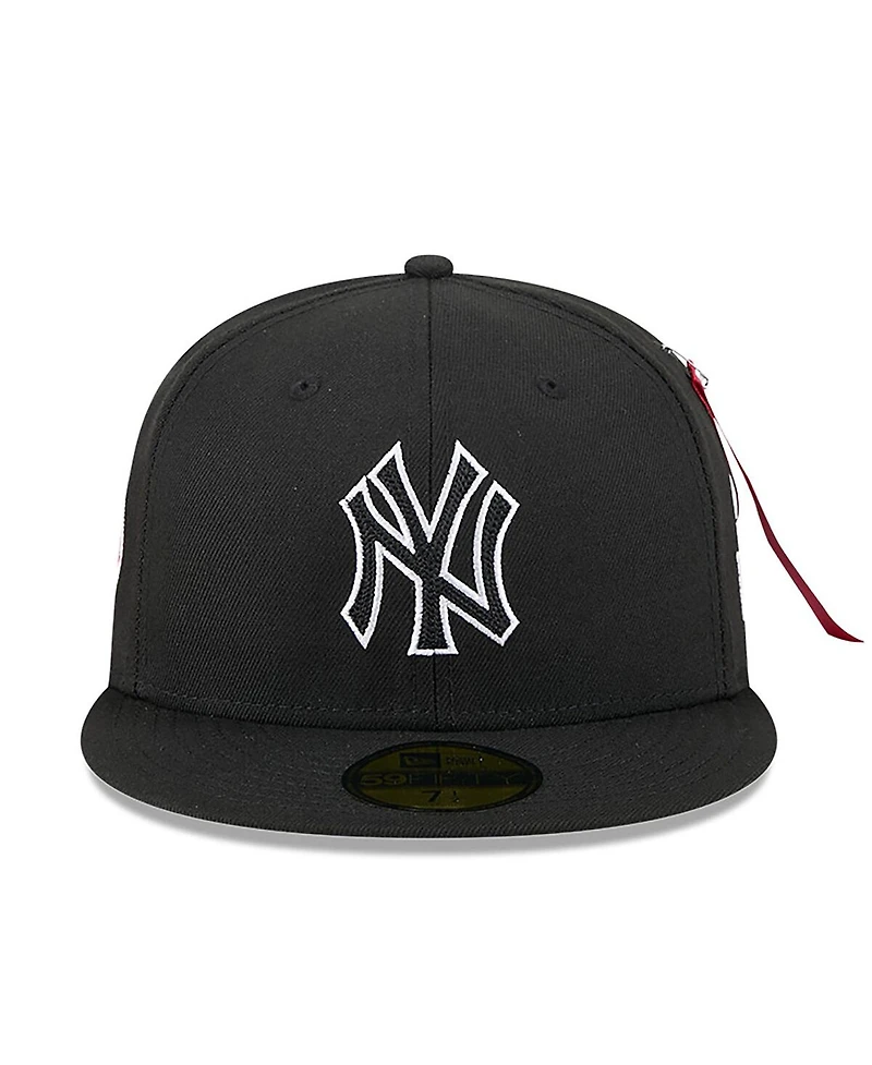 New Era x Alpha Industries Men's Black York Yankees 59FIFTY Fitted Hat
