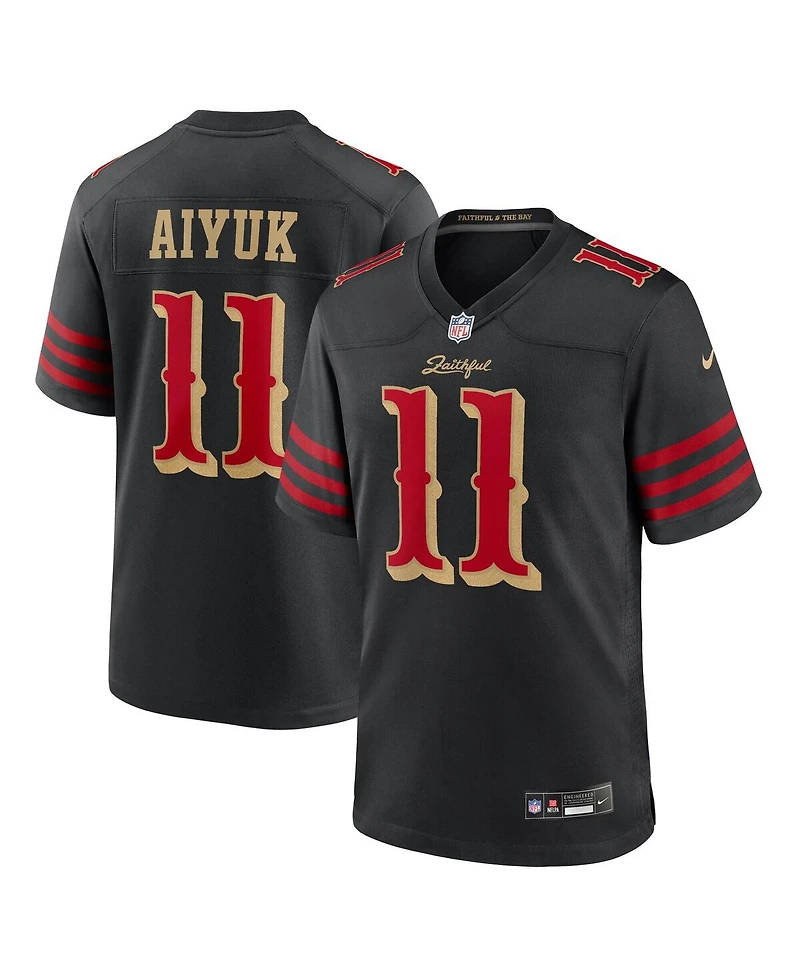 Nike Men's Brandon Aiyuk Black San Francisco 49ers 2025 Rivalries Collection Game Jersey