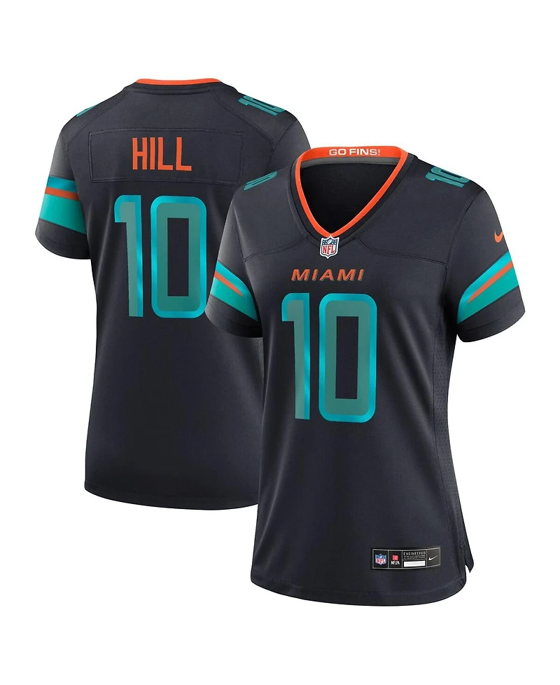 Nike Women's Tyreek Hill Pitch Blue Miami Dolphins 2025 Rivalries Collection Game Jersey