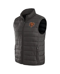 Darius Rucker Collection by Fanatics x Nfl Men's Gray Chicago Bears Packable Full-Zip Vest with Travel Bag