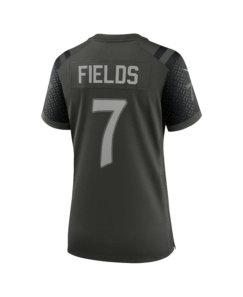 Nike Women's Justin Fields Gotham Green New York Jets 2025 Rivalries Collection Game Jersey