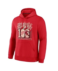 Fanatics Men's Red Detroit Wings Centennial Legacy Fleece Hoodie