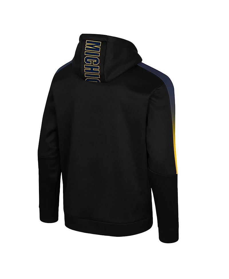 Colosseum Men's Black Michigan Wolverines the Gang Blackout Hoodie