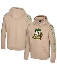 Colosseum Men's Tan Oregon Ducks Big Break Raglan Hoodie