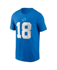 Nike Men's Isaac TeSlaa Blue Detroit Lions Name Number T-Shirt