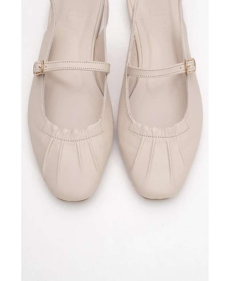 Forever & Always Shoes Britney Leather Closed-Toe Sandal (Women)