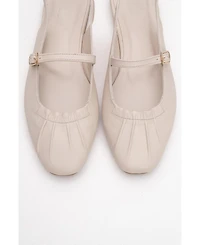 Forever & Always Shoes Britney Leather Closed-Toe Sandal (Women)