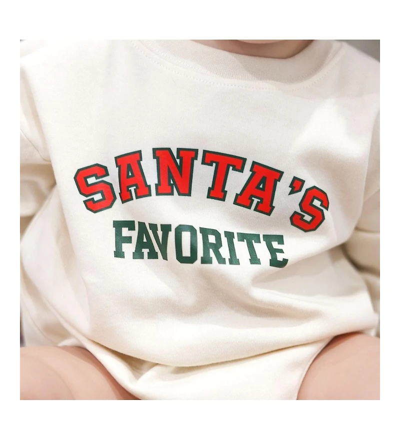 Sweet Wink Baby Boys Santa's Favorite Christmas Long Sleeve Romper