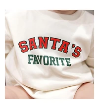 Sweet Wink Baby Boys Santa's Favorite Christmas Long Sleeve Romper