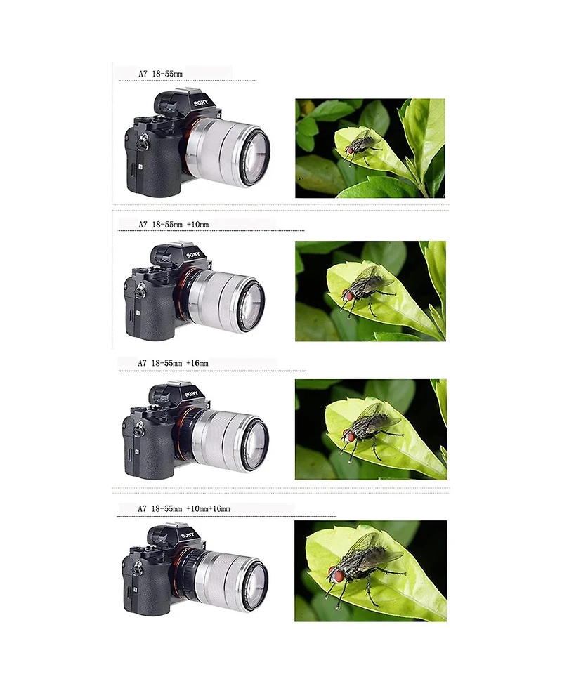 Viltrox Dg-nex Automatic Extension Tube Set for Sony E Mount Lens & Nex Mirrorless Cameras