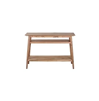 Porter Designs Portola Solid Acacia Wood Console Table, Natural