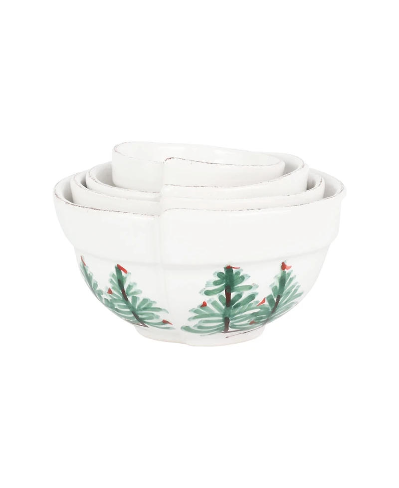 Vietri Lastra Holiday Assorted Prepping Bowls, Set of 4