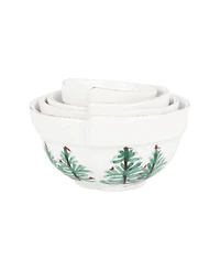 Vietri Lastra Holiday Assorted Prepping Bowls, Set of 4