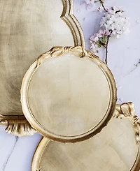 Vietri Florentine Wooden Accessories Bow Round Tray