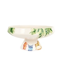 Vietri Nutcrackers Pedestal Fruit Bowl