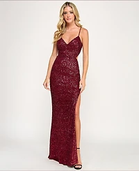 Katia Rae Women's Tie Back V-Neck Dress