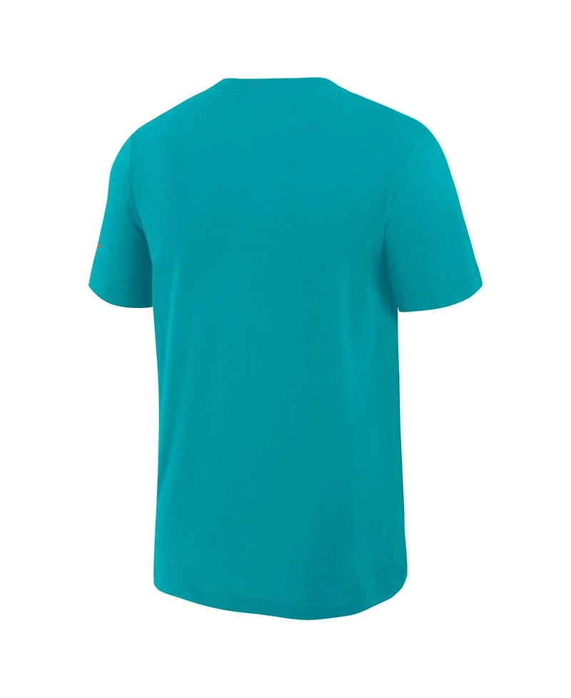 Nike Men's Turbo green Miami Dolphins 2025 Rivalries Collection Slub Dri-fit T-Shirt