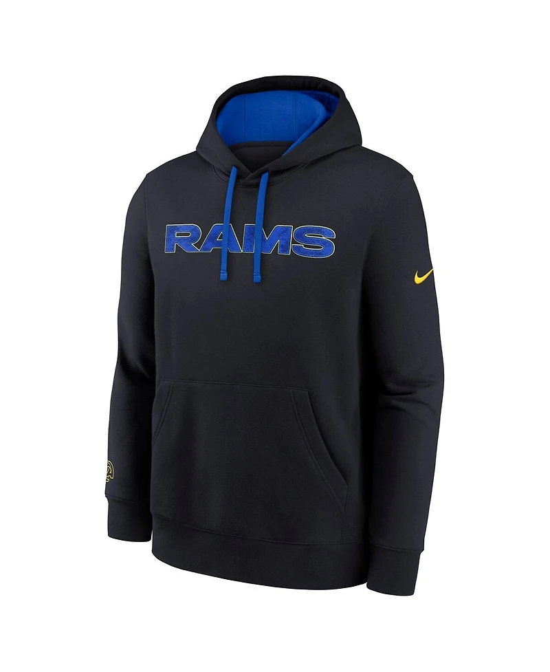 Nike Men's Dark Blue Los Angeles Rams 2025 Rivalries Collection Club Hoodie