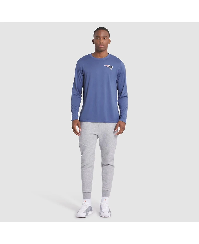 Nike Men's Storm Blue New England Patriots 2025 Rivalries Collection Sideline Legend Dri-fit Long Sleeve T-Shirt