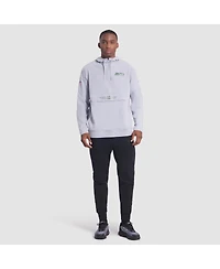 Nike Men's Wolf Gray Seattle Seahawks 2025 Rivalries Collection Sideline Anorak Half-Zip Hoodie Jacket