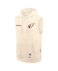 Nike Men's Natural Arizona Cardinals 2025 Rivalries Collection Standard Issue Sideline Dri-fit Sleeveless Hoodie