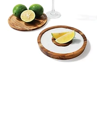 Outset Acacia 3-In-1 Salt Rimmer and Storage