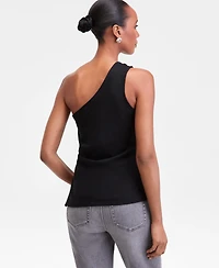 I.n.c. International Concepts Petite Cotton One-Shoulder Asymmetric Tank Top, Macy's Exclusive