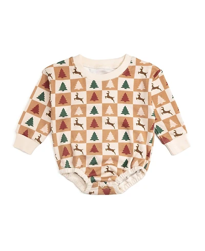 Sweet Wink Baby Boys Cabin Christmas Long Sleeve Romper