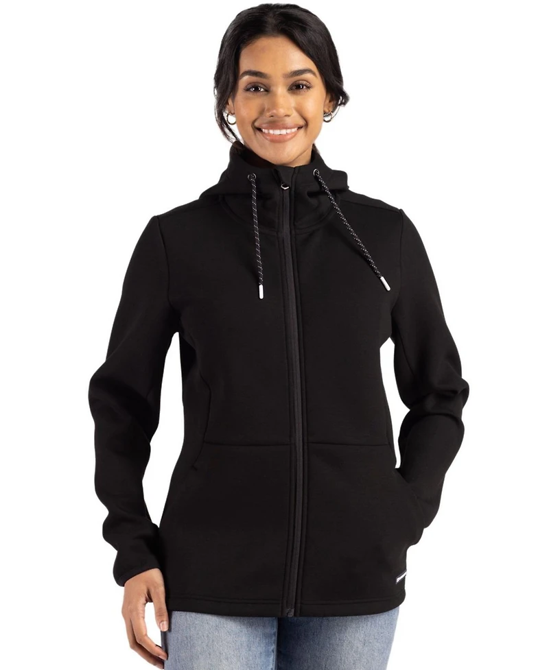 Cutter & Buck Roam Epic Comfort Recycled Womens Full Zip Hooded Jacket