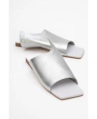 Forever & Always Shoes Orianna Leather Slide Sandal (Women)