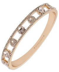 Givenchy Silk Glass Stone Gold-Tone Pear Bangle Bracelet