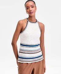 I.n.c. International Concepts Women's Sleeveless Crochet Sweater, Macy's Exclusive