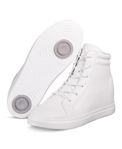 Little Kids White Wedge Sneaker