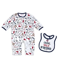 Wear by Erin Andrews Baby Boys and Girls Minnesota Twins Sleep Play Set
