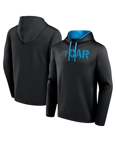 Logo Athletic Men's Black Carolina Panthers Head Start Pullover Hoodie