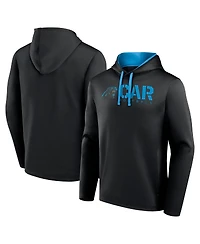 Logo Athletic Men's Black Carolina Panthers Head Start Pullover Hoodie