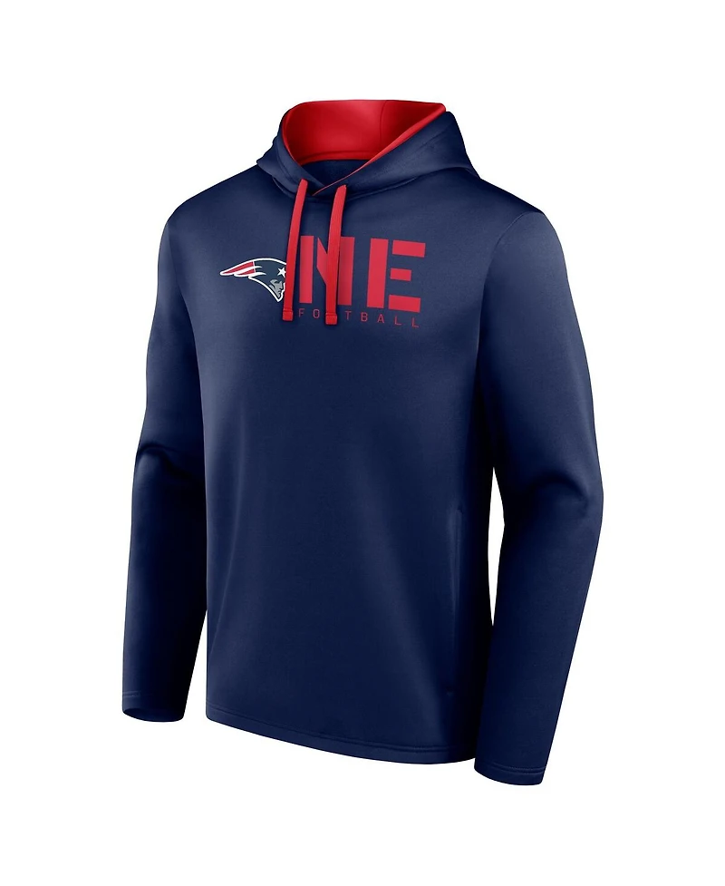 Logo Athletic Men's Navy New England Patriots Head Start Pullover Hoodie