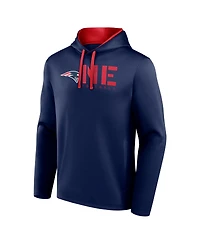 Logo Athletic Men's Navy New England Patriots Head Start Pullover Hoodie