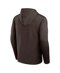 Logo Athletic Men's Brown Cleveland Browns Head Start Pullover Hoodie