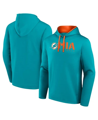 Logo Athletic Men's Aqua Miami Dolphins Head Start Pullover Hoodie