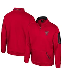 Colosseum Men's Red Texas Tech Red Raiders Mainframe Quarter-Zip Fleece Jacket