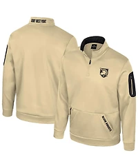Colosseum Men's Gold Army Black Knights Mainframe Quarter-Zip Fleece Jacket