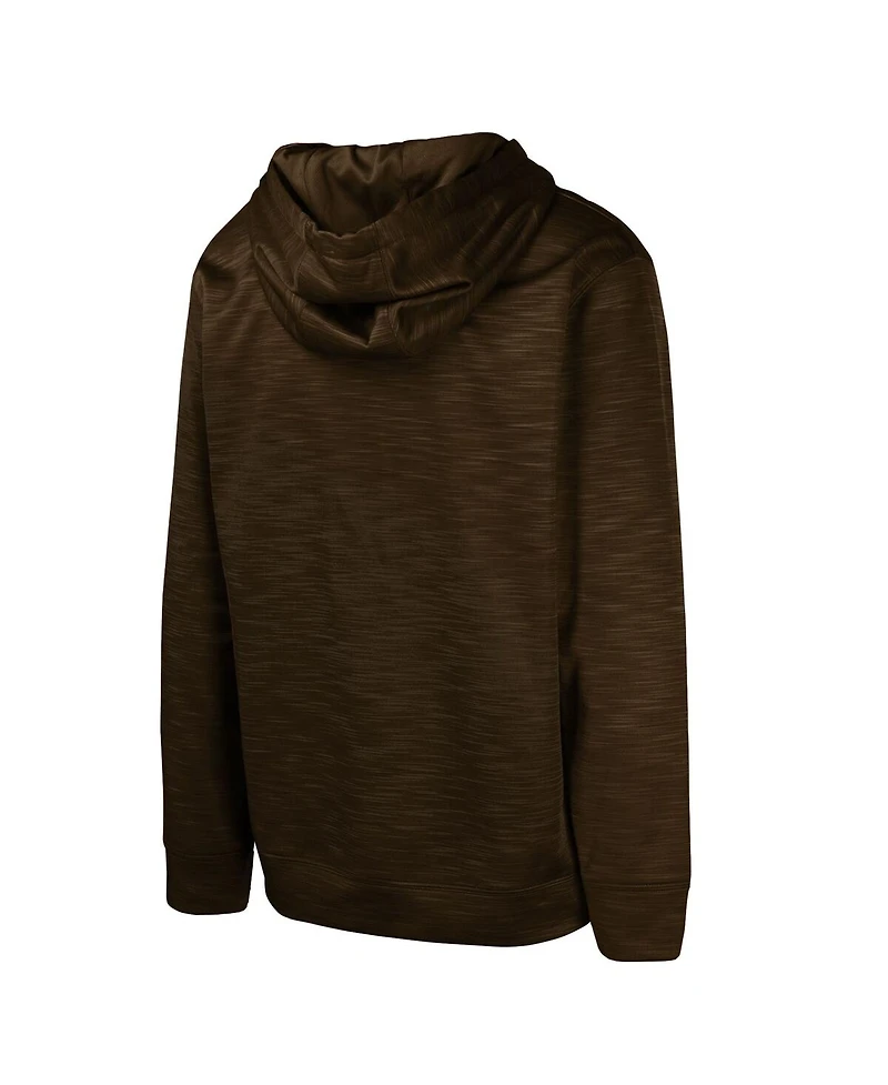 Outerstuff Men's Brown Cleveland Browns Streak Fleece Pullover Hoodie