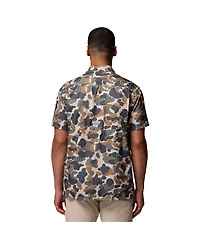Columbia Men's Camo Clemson Tigers Super Slack Tide Omni-Wick Button-Up Shirt